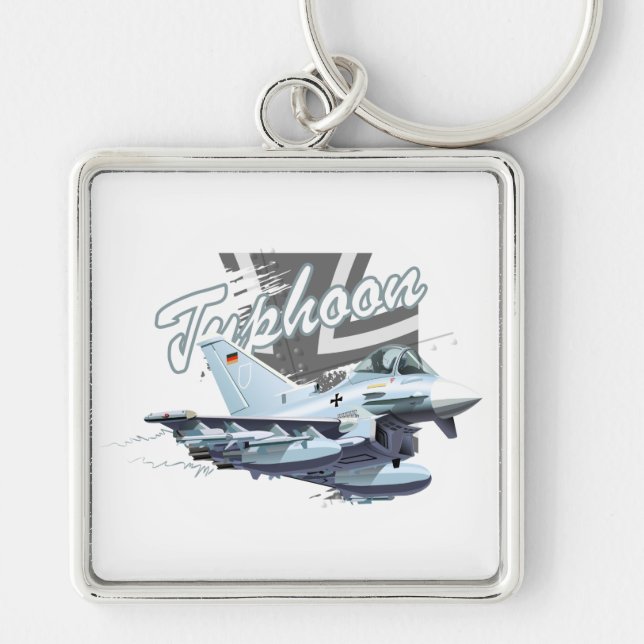 Cartoon plane keychain (Front)