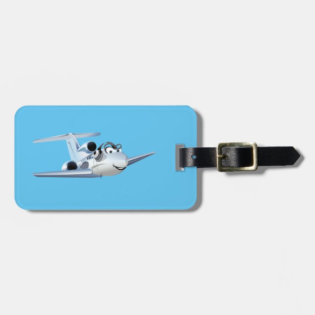 Cartoon plane luggage tag (Front Horizontal)