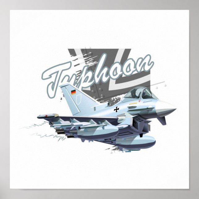 Cartoon plane T-Shirt Poster (Front)