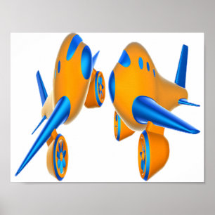 Cartoon Planes Poster