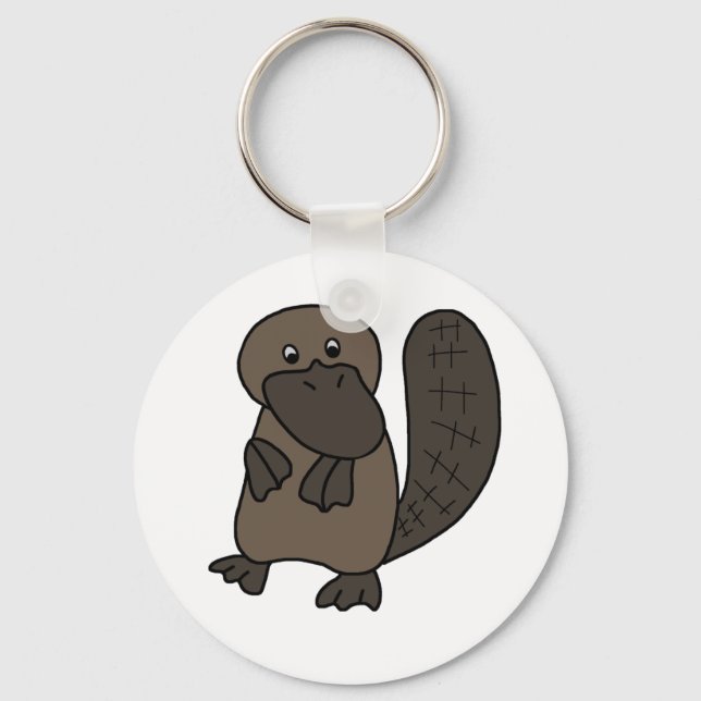 Cartoon Platypus Keychain (Front)