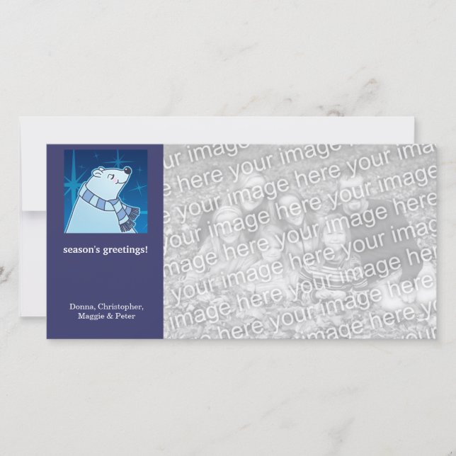 Cartoon Polar Bear Holiday (Front)