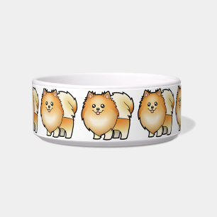 Cartoon Pomeranian Bowl