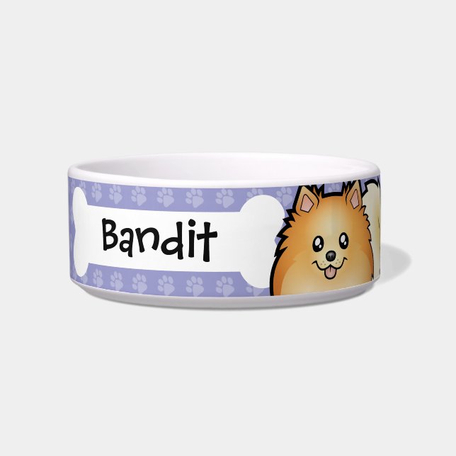 Cartoon Pomeranian Bowl (Front)