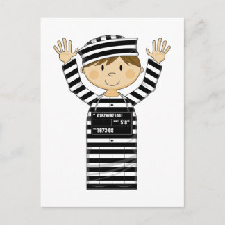 Cartoon Prisoner Postcard