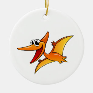 Cartoon Pterodactyl Ceramic Ornament