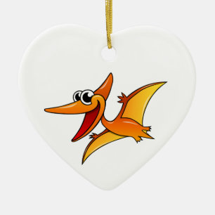 Cartoon Pterodactyl Ceramic Ornament