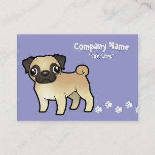 Cartoon Pug Business Card
