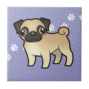 Cartoon Pug Tile