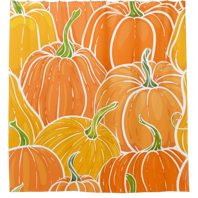 Cartoon pumpkin, cute autumn pattern. (Front)