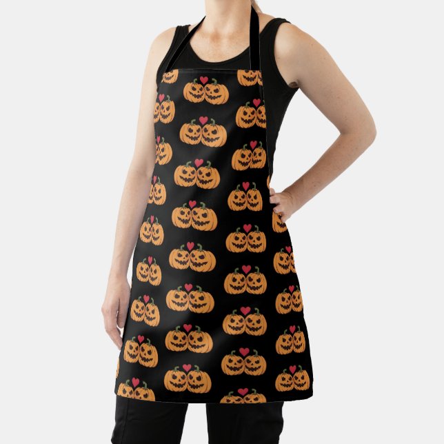 Cartoon Pumpkins Apron (Insitu)