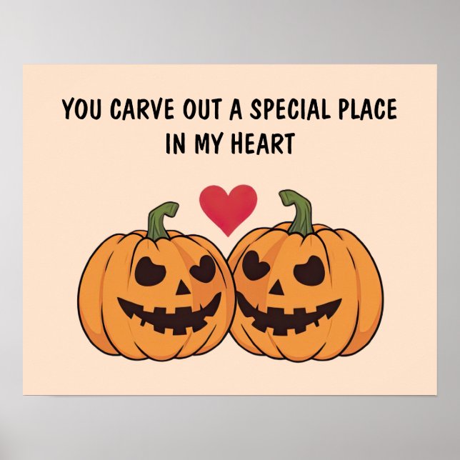Cartoon Pumpkins Poster (Front)