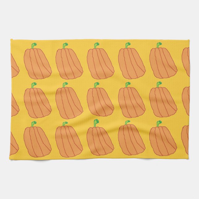 Cartoon Pumpkins towel (Horizontal)