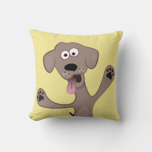 Cartoon Puppy - Critter Throw Pillow
