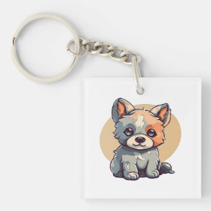 CARTOON PUPPY KEYCHAIN
