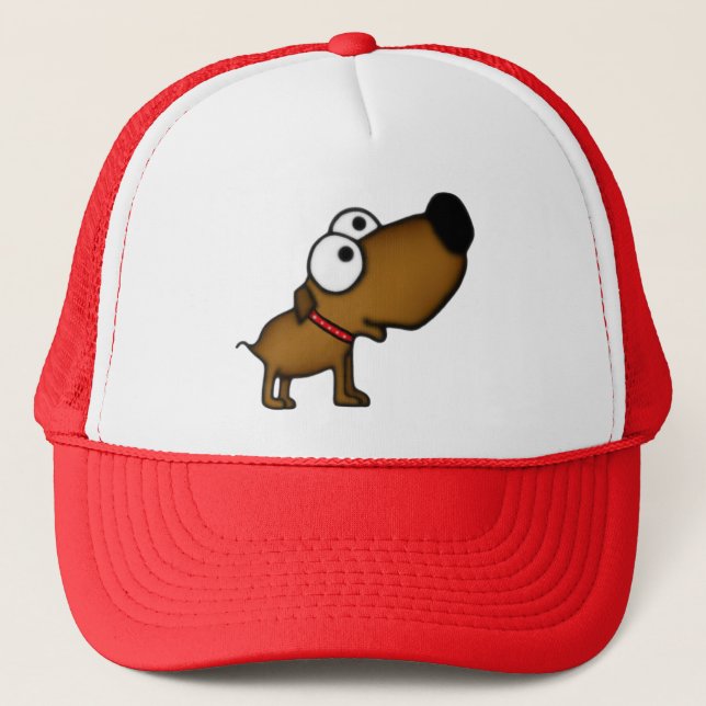 Cartoon Puppy Trucker Hat (Front)