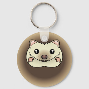 Cartoon Pygmy Hedgehog Keychain
