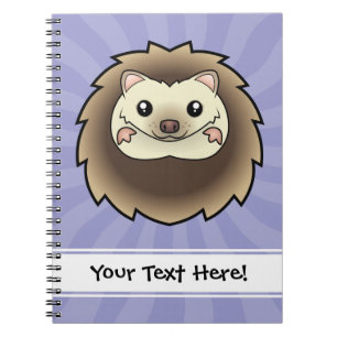 Cartoon Pygmy Hedgehog Notebook