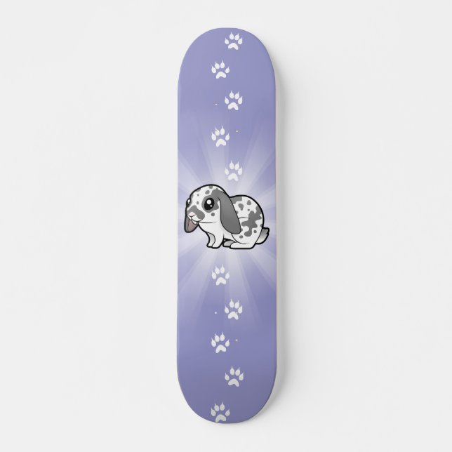 Cartoon Rabbit (floppy ear smooth hair) Skateboard (Front)