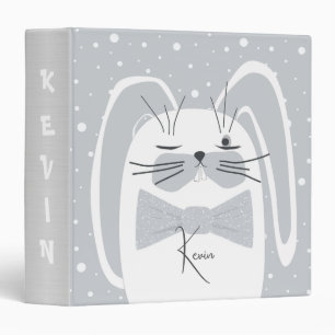 Cartoon rabbit, symbol 2023. binder