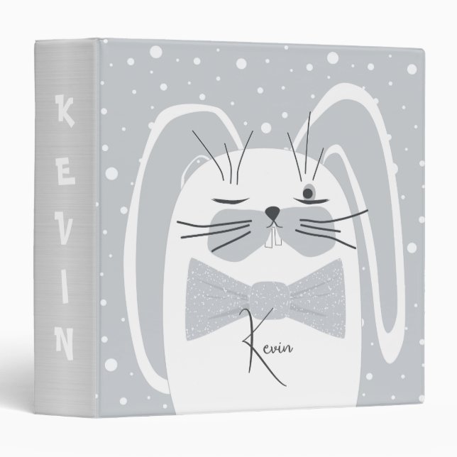 Cartoon rabbit, symbol 2023.  binder (Front/Spine)