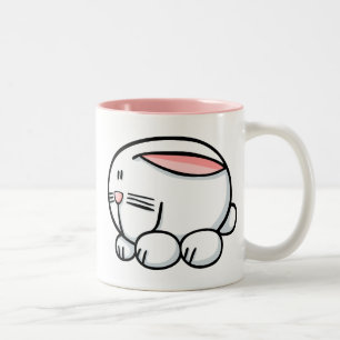 Cartoon Rabbit Two-Tone Coffee Mug