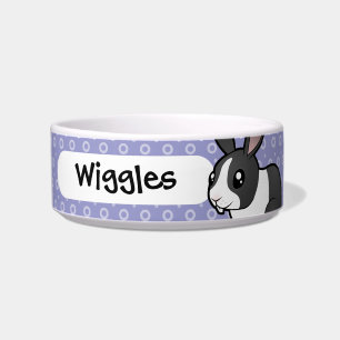 Cartoon Rabbit (uppy ear smooth hair) Bowl