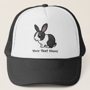 Cartoon Rabbit (uppy ear smooth hair) Trucker Hat