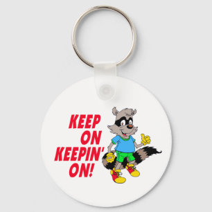 Cartoon Raccoon Keychain
