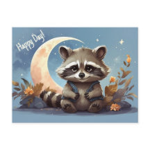 Cartoon raccoon