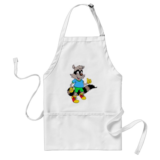 Cartoon Raccoon Standard Apron (Front)
