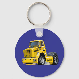 Cartoon Racing truck Keychain
