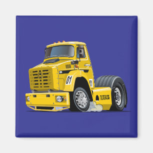 Cartoon Racing truck Magnet