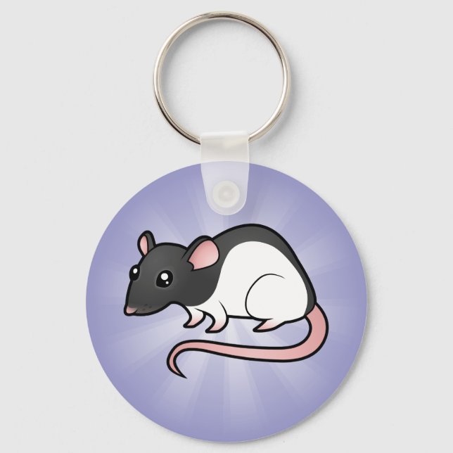 Cartoon Rat Keychain (Front)