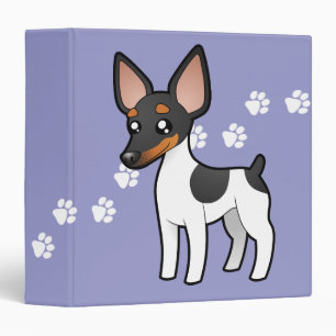 Cartoon Rat Terrier / Toy Fox Terrier Binder