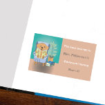 Cartoon Reading Dog Classroom Library Sticker<br><div class="desc">Keep track of your classroom book with those cute library stickers featuring a cartoon dog reading in a comfortable blue armchair . Personalize them with the teacher's name ,  and room number . 
© ArianeC Illustrations-All rights reserved</div>