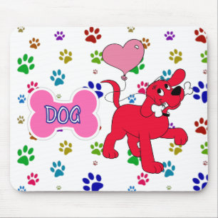 Cartoon Red Dog Customize  Gel Mouse Pad