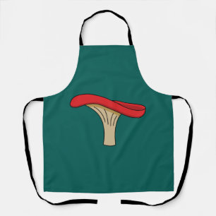 Cartoon Red Mushroom Apron