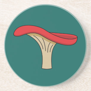 Cartoon Red Mushroom Coaster