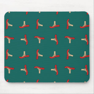 Cartoon Red Mushroom Mouse Pad