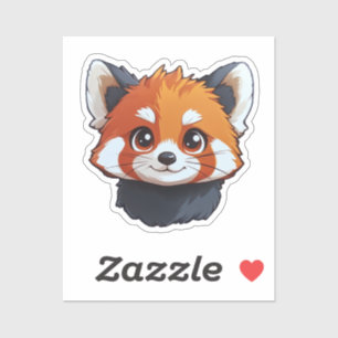 Cartoon red panda