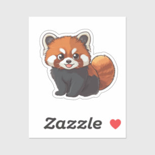Cartoon red panda