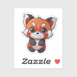Cartoon red panda