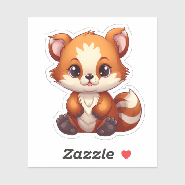 Cartoon red panda illustration (Sheet)