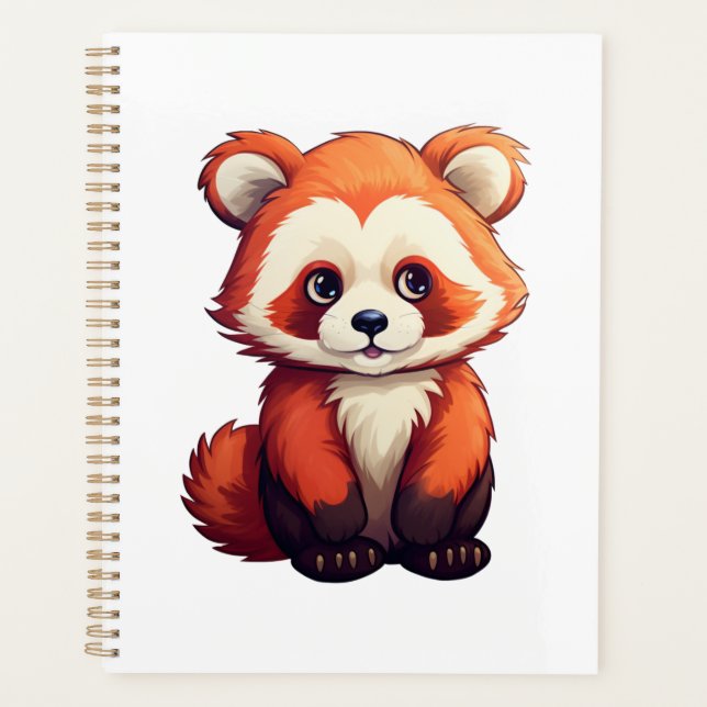 Cartoon red panda illustration planner (Front)