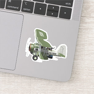Cartoon retro airplane