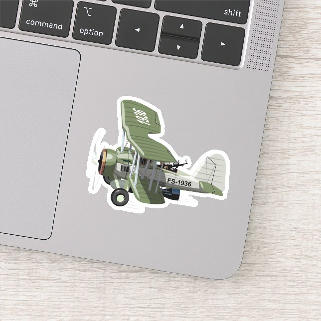 Cartoon retro airplane (Detail)