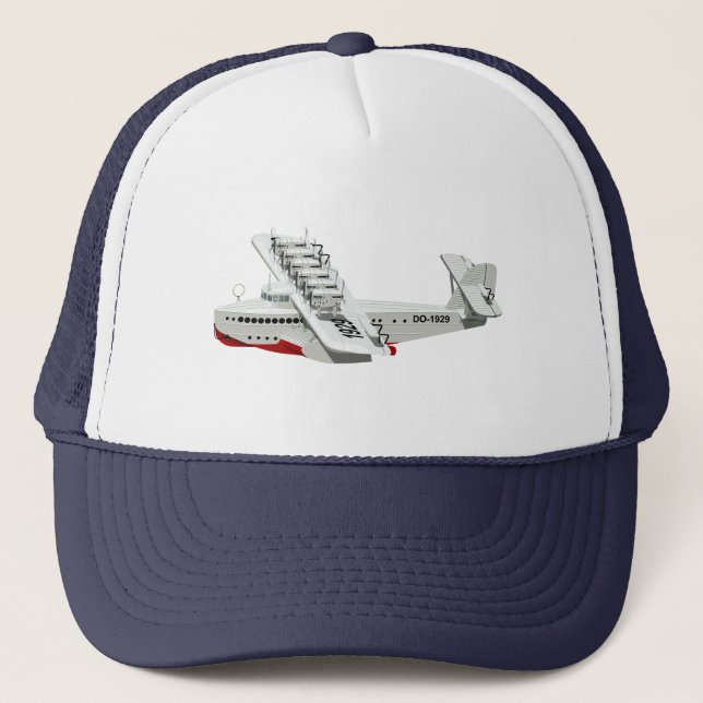 Cartoon retro airplane trucker hat (Front)
