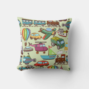 Cartoon Retro Children's Toys Throw Pillow