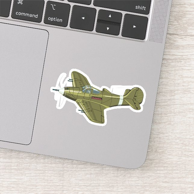 Cartoon retro fighter plane (Detail)